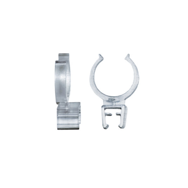 Clip transparent pour tube