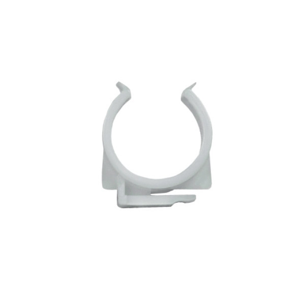 Clip blanc pour tubes 23-28 mm